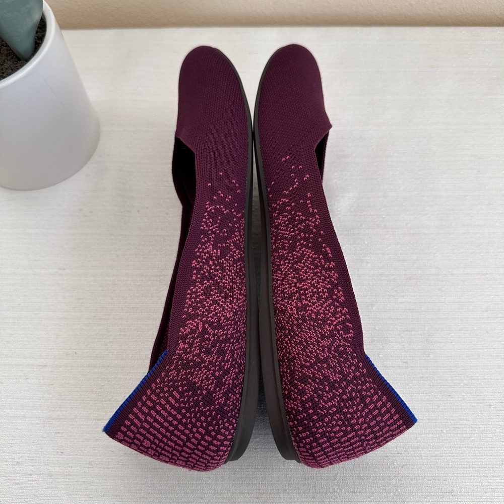 Rothy’s Fig Python Knit Flex Comfort Slip On Ball… - image 7